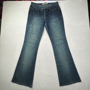 In Wear Y2K Vintage juniors Bootcut Flared-leg denim jeans Medium-to-Light wash